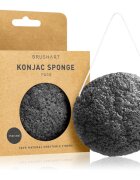 BrushArt Home Salon Konjac sponge нежна ексфолираща гъба за лице Charcoal 5 гр.