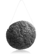 BrushArt Home Salon Konjac sponge нежна ексфолираща гъба за лице Charcoal 5 гр.