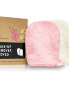 BrushArt Home Salon Make-up remover gloves ръкавици за почистване на грим PINK CREAM 2 бр.