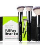 BrushArt Professional Full Face brush set with makeup pouch Комплект четки с чантичка Black