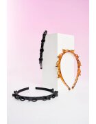 Brushworks Butterfly Clip Headbands лента за глава 3 бр.