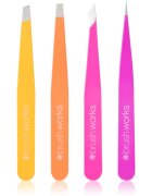Brushworks Combination Tweezer Set комплект пинсети за вежди тип Brights 4 бр.