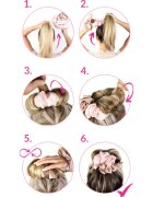 Brushworks Heatless Curling Scrunchie ластик за навиване на косата 1 бр.