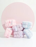 Brushworks Pastel Microfibre Wrist Wash Bands гривни против стичаща се вода при миене на лицето 6 бр.
