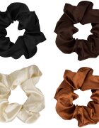Brushworks Satin Scrunchies Natural ластици за коса