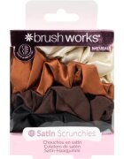 Brushworks Satin Scrunchies Natural ластици за коса