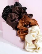 Brushworks Satin Scrunchies Natural ластици за коса
