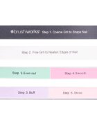 Brushworks Shape & Shine полираща пила за нокти с шест страни 1 бр.