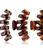 Brushworks Tortoiseshell Claw Clips щипка за коса 3 бр.