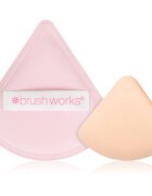 Brushworks Triangular Powder Puff Duo апликатор с пяна за фон дьо тен