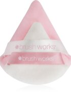 Brushworks Triangular Powder Puff Duo велурен тампон за пудра