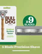 Bulldog Original Bamboo Razor самобръсначка + резервни остриета 9 бр