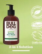 Bulldog Original Beard & Face Wash почистващ гел за мъже 2в1 300 мл.