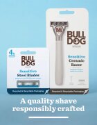Bulldog Sensitive Ceramic Razor самобръсначка + резервни остриета 9 бр