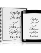 Candly & Co. Everything you want is just outside your comfort zone ароматна свещ 250 гр.