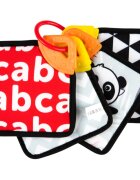 Canpol Babies BabiesBoo Sensory Cards with Teether въртяща се книжка с гризалка 1 бр.