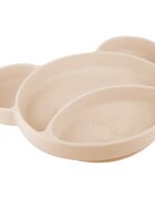Canpol Babies Bear разделена чиния с вендуза Beige 1 бр.