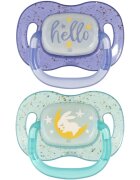 Canpol Babies NIGHTGLOW Boy биберон 0-6 m 2 бр.