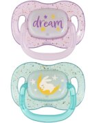 Canpol Babies NIGHTGLOW Girl биберон 6-18 m 2 бр.