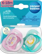 Canpol Babies NIGHTGLOW Girl биберон 6-18 m 2 бр.