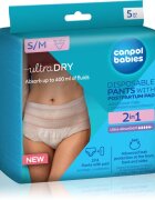 Canpol Babies Pants With Postpartum Pad следродилни бикини и боксерки еднократни 2в1 S/M 5 бр.