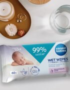 Canpol Babies Wet Wipes 99% Water нежни мокри кърпички за бебета 60 бр.