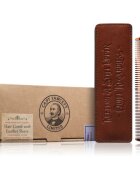 Captain Fawcett Accessories Hair Comb with Leather Case гребен за брада с калъфка 1 бр.