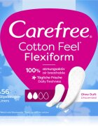 Carefree Cotton Flexiform дамски превръзки без парфюм 56 бр.