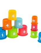 Chicco 2 in 1 Stacking Cups чашки за редене 9m+ 10 бр.
