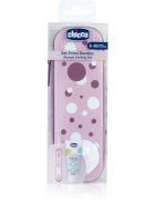 Chicco Always Smiling Set 6m+ Комплект за дентална грижа с калъфка Lilac