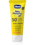 Chicco Baby Moments Sun слънцезащитен крем SPF 50+ за деца от раждането им 75 мл.