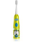 Chicco Electric Toothbrush 3y+ детска електрическа четка за зъби със сменяеми батерии Tiger 1 бр.