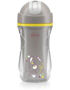 Chicco Sport Cup 14m+ чаша със сламка Grey 266 мл.