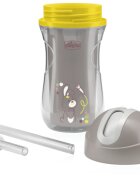 Chicco Sport Cup 14m+ чаша със сламка Grey 266 мл.