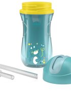 Chicco Sport Cup 14m+ чаша със сламка Teal 266 мл.