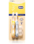 Chicco Toothbrush Set 6-36m четка за зъби за деца Indigo-Mustard