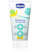 Chicco Toothpaste 6-24m детска паста за зъби с флуорид Apple-Banana 50 мл.