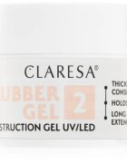 Claresa Rubber Gel Construction Gel UV/LED гел-лак за удължаване на ноктите цвят 02 45 гр.