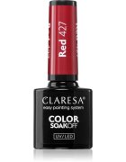 Claresa SoakOff UV/LED Color Fun Fair гел лак за нокти цвят Red 427 5 гр.