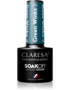 Claresa SoakOff UV/LED Color Green Winks гел лак за нокти цвят 2 5 гр.