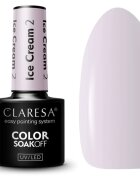 Claresa SoakOff UV/LED Color Ice Cream гел лак за нокти цвят 2 5 гр.