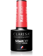 Claresa SoakOff UV/LED Color Rainbow Explosion гел лак за нокти цвят Red 400 5 гр.