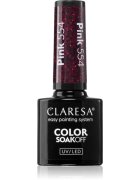 Claresa SoakOff UV/LED Color Warm Feelings гел лак за нокти цвят Pink 554 5 гр.
