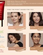 Clarins BB Skin Detox Fluid хидратиращ BB крем SPF 25 цвят 02 - Medium 45 мл.