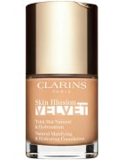 Clarins Skin Illusion Velvet течен фон дьо тен с матов завършек с подхранващ ефект цвят 107C 30 мл.
