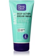 Clean & Clear Daily почистващ гел-крем за лице 150 мл.