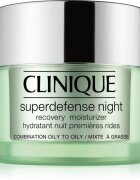 Clinique Superdefense™ Night Recovery Moisturizer хидратиращ нощен крем против бръчки за смесена и мазна кожа 50 мл.
