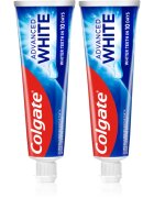 Colgate Advanced White избелваща паста против петна по зъбния емайл 2x75 мл.