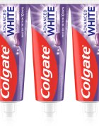 Colgate Advanced White Purple White избелваща паста за зъби 3x75 бр.