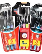 Colgate Slim Soft Active четки за зъби с активен въглен soft 3 бр.
